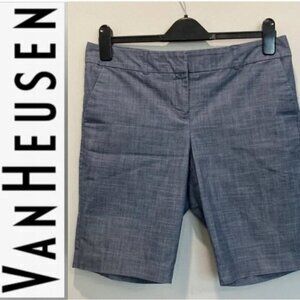 Van Heusen Blue Cotton Bermuda Shorts sz 6​​​​​​​